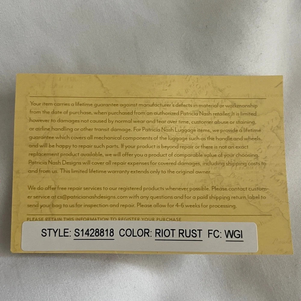 Patricia Nash NWOT Venezia Signature Map Print Crossbody - Picture 5 of 6